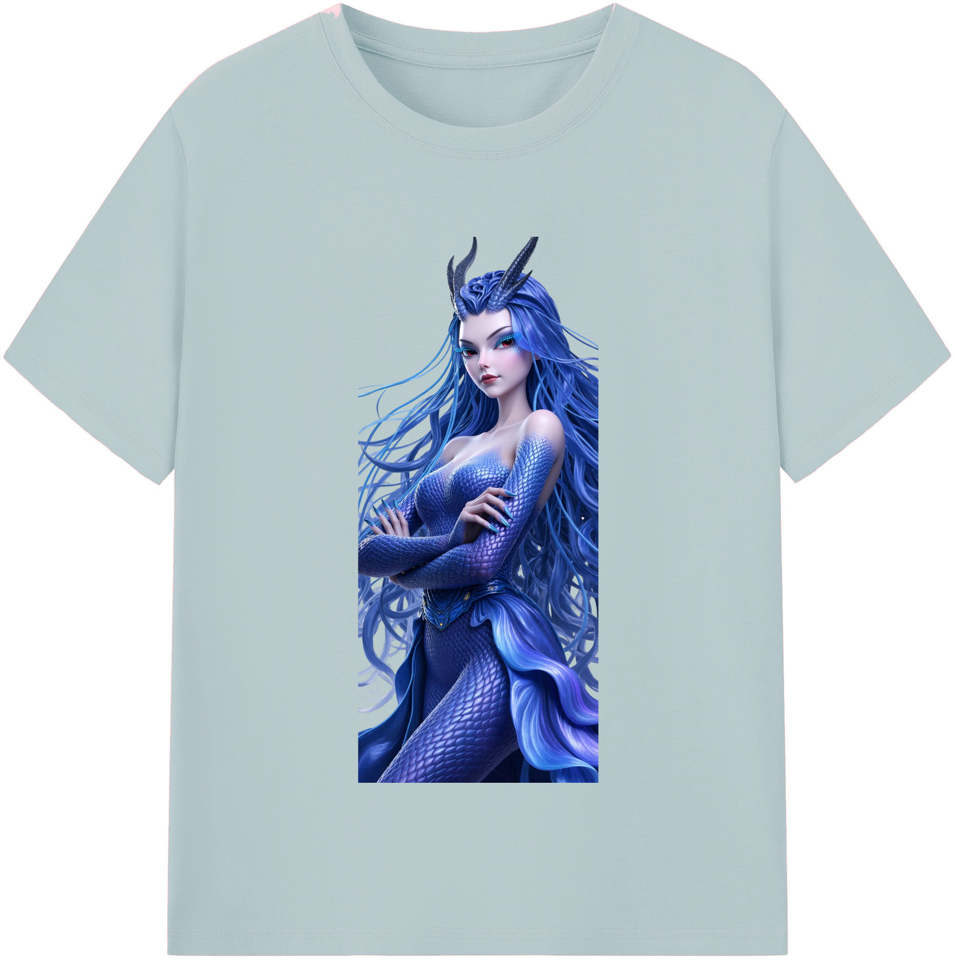 （画像用） Ne Zha 2 ナタ 魔童の大暴れ 綿100％半袖Tシャツ（フロントプリント）
